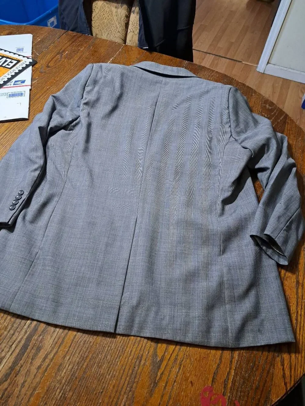 Vintage Mens 48 Drop 05-R Botany 500 Super 110 Grey Wool Suit Blazer Coat Jacket